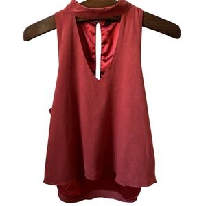 Suede Reversible Tank Top Sienna Burnt Amber – Stylish, Versatile, Ultra-Soft
